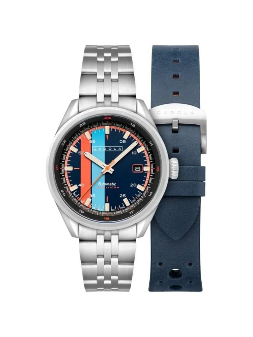 NWT Cadola Pista Automatic Blue Dial Men's Watch